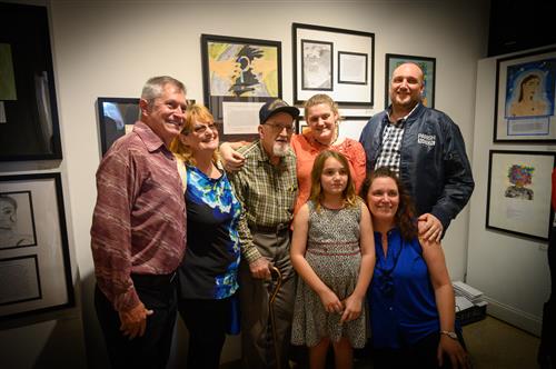 Osceola Middle School student and her family- four generations 